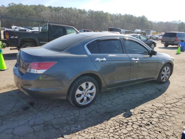 1HGCP36829A019522 - 2009 HONDA ACCORD EXL GRAY photo 3