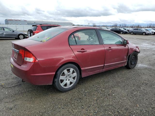 2HGFA1F59BH532895 - 2011 HONDA CIVIC LX MAROON photo 3