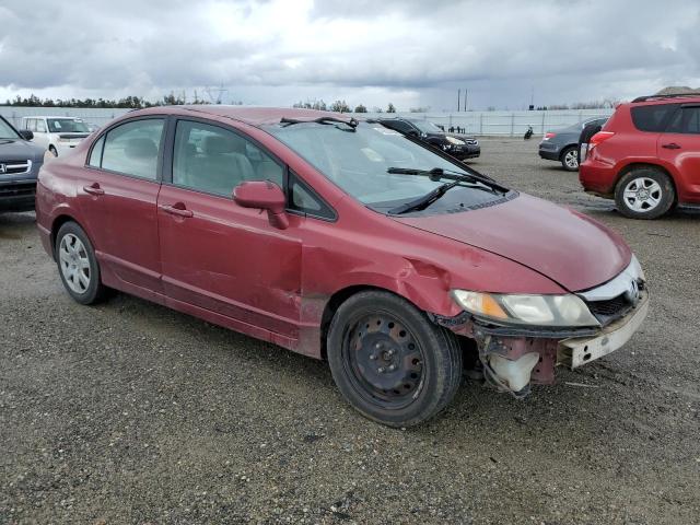 2HGFA1F59BH532895 - 2011 HONDA CIVIC LX MAROON photo 4