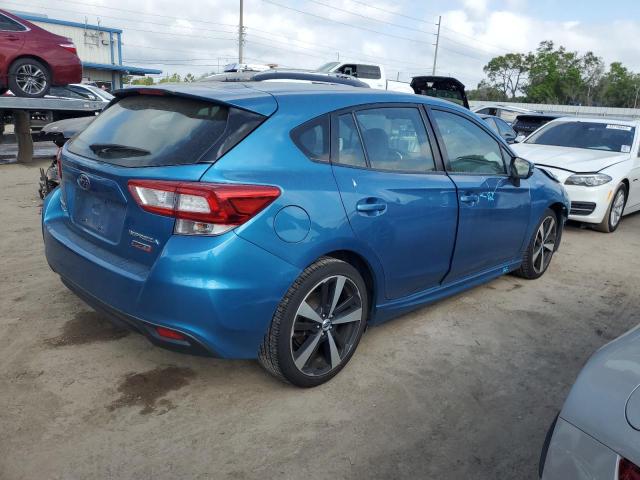 4S3GTAM65H3731883 - 2017 SUBARU IMPREZA SPORT BLUE photo 3