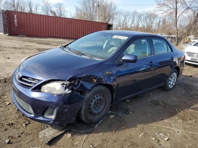 2T1BU4EE5DC049201 - 2013 TOYOTA COROLLA BASE BLUE photo 1