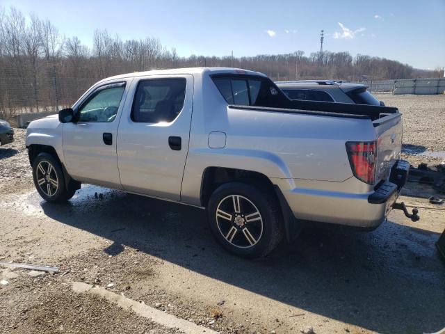 5FPYK1F71DB018772 - 2013 HONDA RIDGELINE SPORT SILVER photo 2