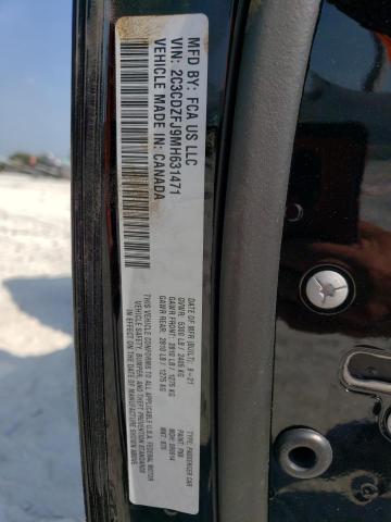 2C3CDZFJ9MH631471 - 2021 DODGE CHALLENGER R/T SCAT PACK BLACK photo 12