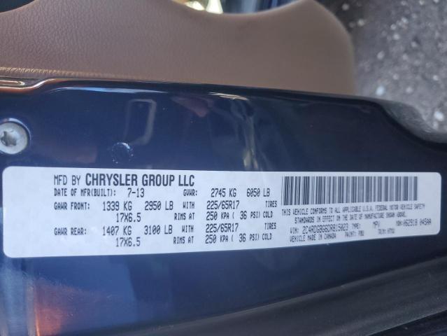 2C4RDGBG6DR815023 - 2013 DODGE GRAND CARA SE BLUE photo 14