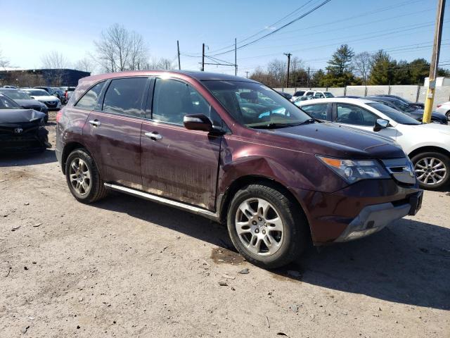 2HNYD28418H532658 - 2008 ACURA MDX TECHNOLOGY BURGUNDY photo 4