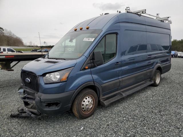 1FTBF4XG8PKA05639 - 2023 FORD TRANSIT T-350 HD BLUE photo 1