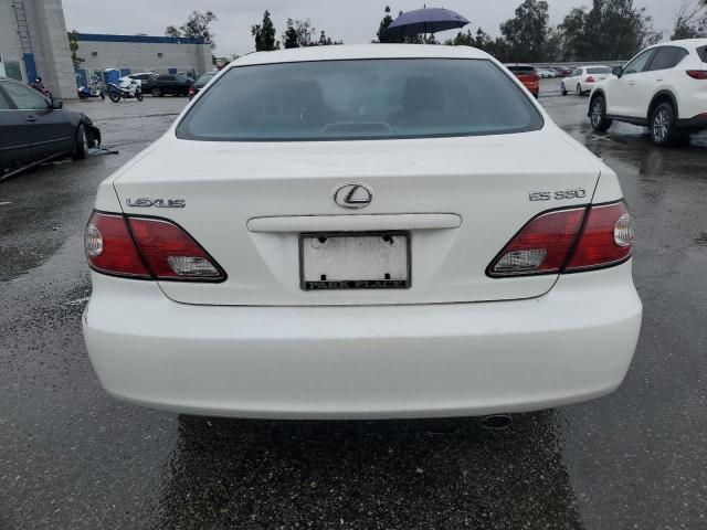 JTHBA30G145026232 - 2004 LEXUS ES 330 WHITE photo 6