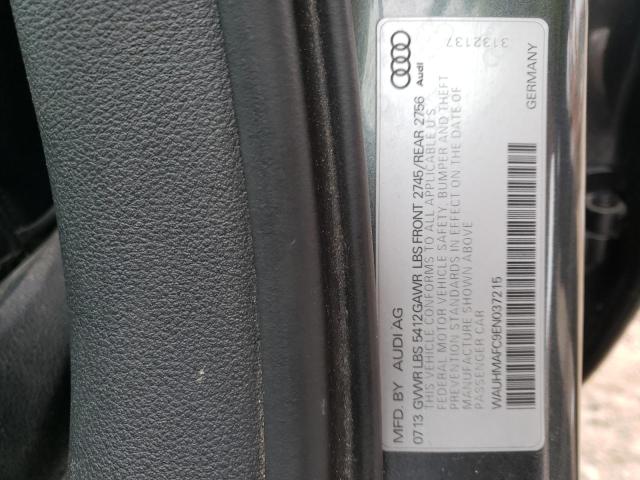 WAUHMAFC9EN037215 - 2014 AUDI A6 PRESTIGE ნაცრისფერი ფოტო 12