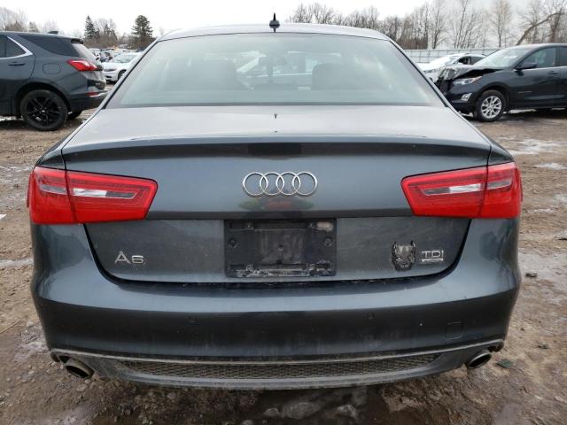 WAUHMAFC9EN037215 - 2014 AUDI A6 PRESTIGE ნაცრისფერი ფოტო 6