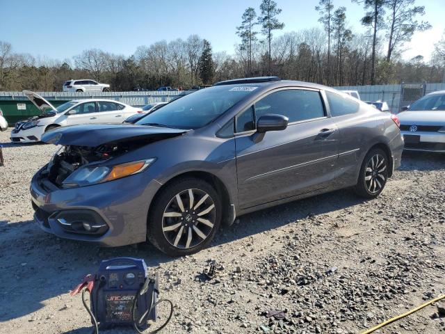 2HGFG3B05FH503744 - 2015 HONDA CIVIC EXL GRAY photo 1