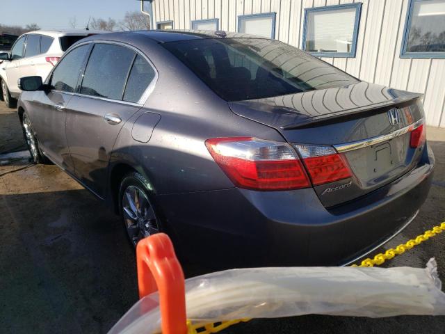 1HGCR3F82FA028453 - 2015 HONDA ACCORD EXL GRAY photo 2