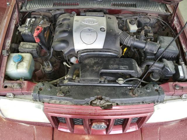 KNDJA723225104321 - 2002 KIA SPORTAGE MAROON photo 11