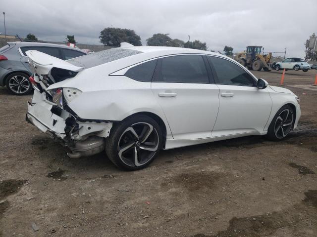 1HGCV1F34KA045284 - 2019 HONDA ACCORD SPORT WHITE photo 3