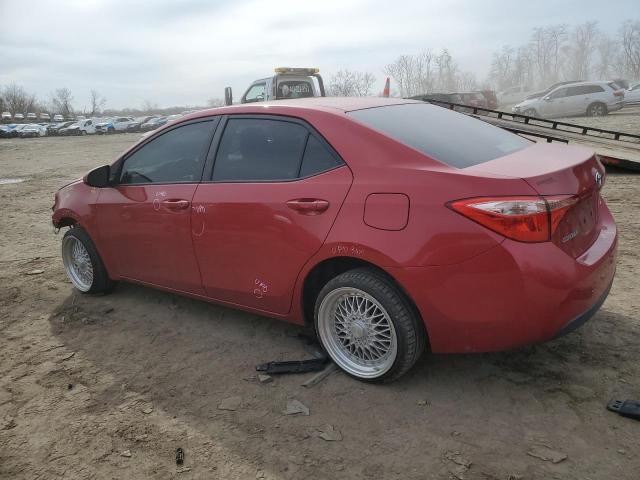 2T1BURHE5HC861130 - 2017 TOYOTA COROLLA L RED photo 2