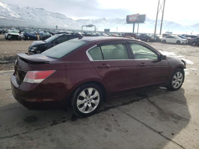 JHMCP26888C019745 - 2008 HONDA ACCORD EXL BURGUNDY photo 3