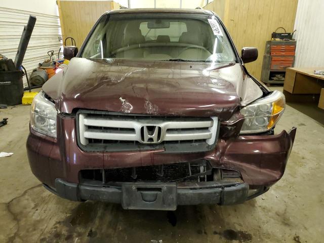 5FNYF18518B002988 - 2008 HONDA PILOT EXL BURGUNDY photo 5