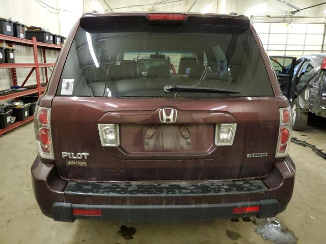 5FNYF18518B002988 - 2008 HONDA PILOT EXL BURGUNDY photo 6