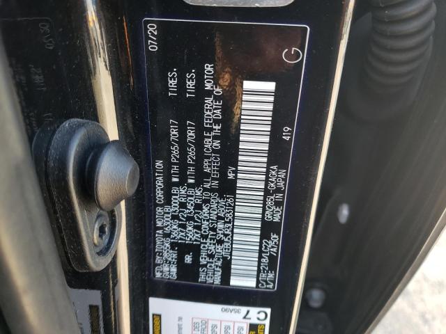 JTEBU5JR3L5831261 - 2020 TOYOTA 4RUNNER SR5/SR5 PREMIUM 黑色 照片 13