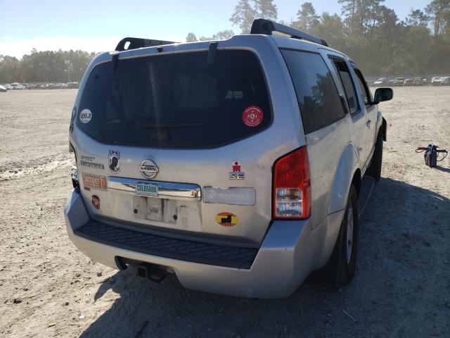 5N1AR1NN8AC606596 - 2010 NISSAN PATHFINDER S SILVER photo 4