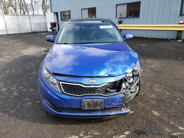 5XXGR4A68DG122026 - 2013 KIA OPTIMA SX BLUE photo 5