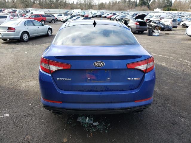 5XXGR4A68DG122026 - 2013 KIA OPTIMA SX BLUE photo 6