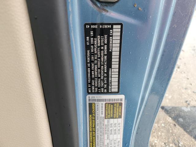 WVWFA71F88V036844 - 2008 VOLKSWAGEN EOS LUX 蓝色 照片 12