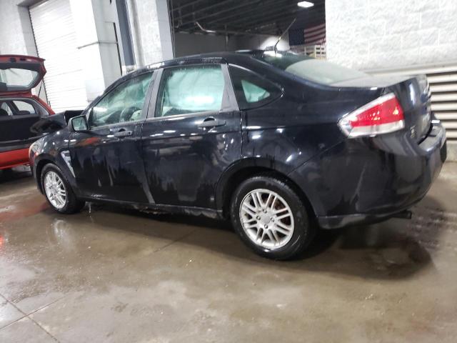 1FAHP35N48W230689 - 2008 FORD FOCUS SE BLACK photo 2