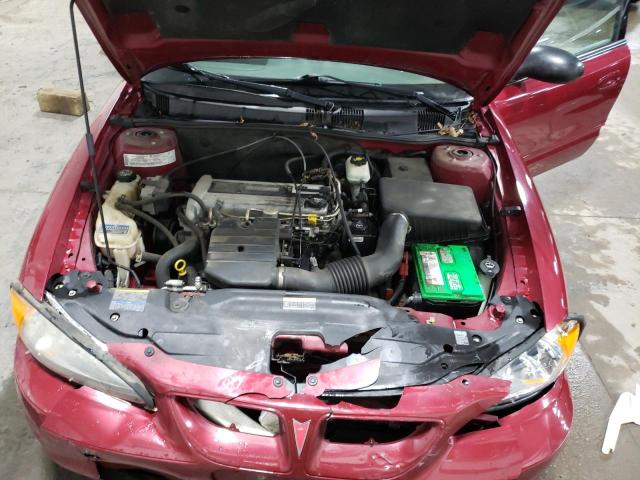 1G2NE52FX4M670826 - 2004 PONTIAC GRAND AM SE BURGUNDY photo 11