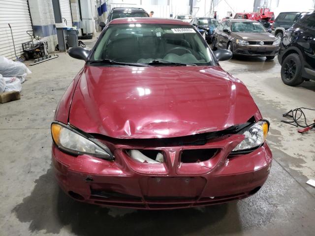 1G2NE52FX4M670826 - 2004 PONTIAC GRAND AM SE BURGUNDY photo 5