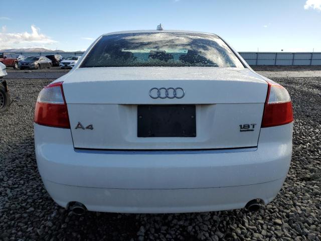 WAULC68E74A172384 - 2004 AUDI A4 1.8T QUATTRO WHITE photo 6