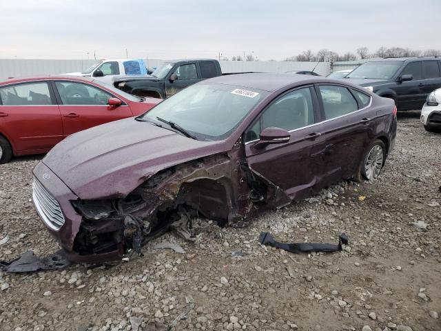 3FA6P0LU0DR192049 - 2013 FORD FUSION SE HYBRID MAROON photo 1