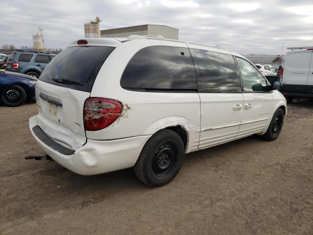 2C8GT64L91R176824 - 2001 CHRYSLER TOWN & COU LIMITED WHITE photo 3