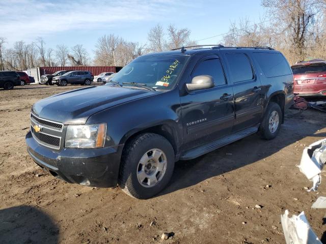 1GNSKJE71ER120379 - 2014 CHEVROLET SUBURBAN K1500 LT BLACK photo 1