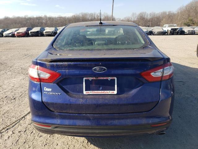 3FA6P0G76GR364951 - 2016 FORD FUSION S BLUE photo 6