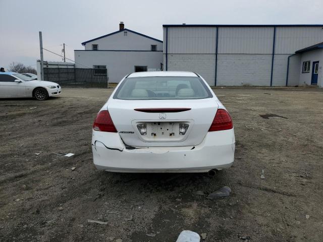 1HGCM564X7A214556 - 2007 HONDA ACCORD LX WHITE photo 6