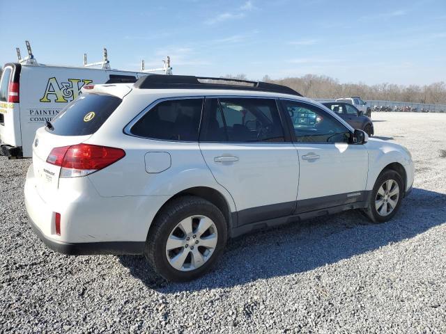 4S4BRCGC7B3315682 - 2011 SUBARU OUTBACK 2.5I PREMIUM WHITE photo 3