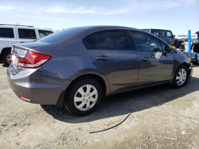 19XFB2F57FE283306 - 2015 HONDA CIVIC LX GRAY photo 3