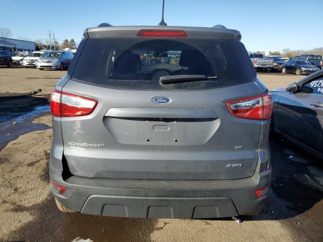 MAJ6P1UL7JC186156 - 2018 FORD ECOSPORT SE GRAY photo 6