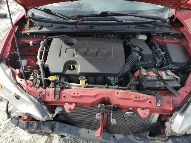 2T1BURHEXFC357735 - 2015 TOYOTA COROLLA L RED photo 11