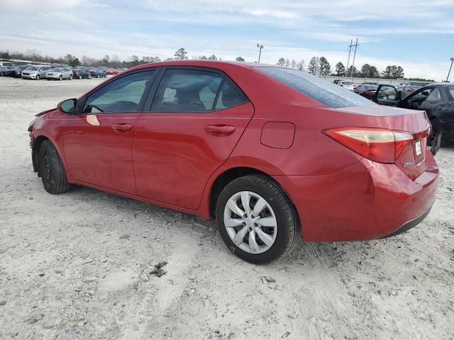 2T1BURHEXFC357735 - 2015 TOYOTA COROLLA L RED photo 2