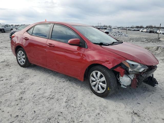 2T1BURHEXFC357735 - 2015 TOYOTA COROLLA L RED photo 4