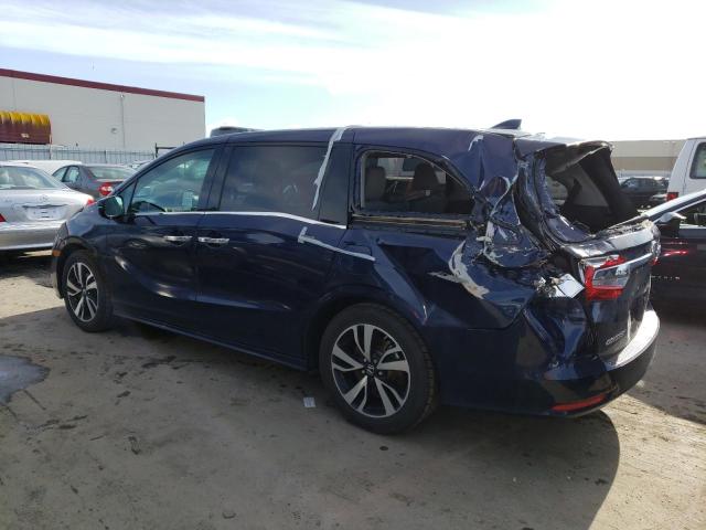 5FNRL6H93JB059745 - 2018 HONDA ODYSSEY ELITE Azul foto 2