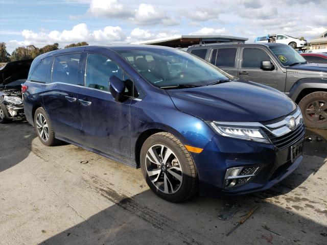 5FNRL6H93JB059745 - 2018 HONDA ODYSSEY ELITE Azul foto 4