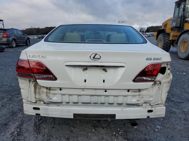 JTHBA30G165156398 - 2006 LEXUS ES 330 WHITE photo 6