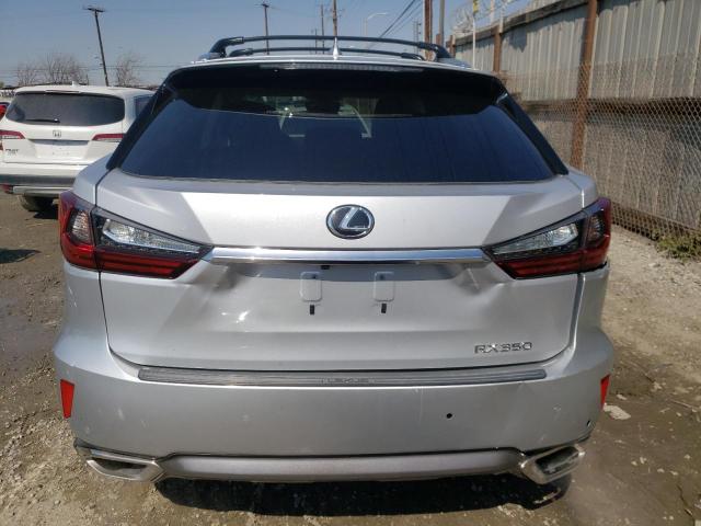 2T2ZZMCA8HC035309 - 2017 LEXUS RX 350 BASE SILVER photo 6