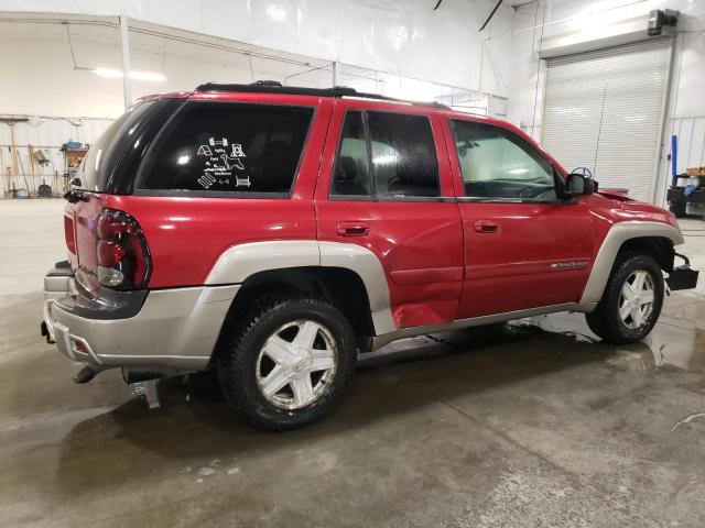 1GNDT13S622336682 - 2002 CHEVROLET TRAILBLAZE MAROON photo 3