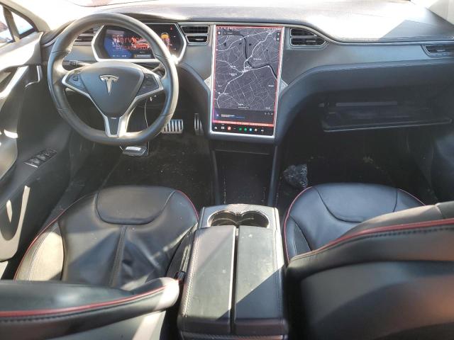 5YJSA1DPXDFP09268 - 2013 TESLA MODEL S RED photo 8