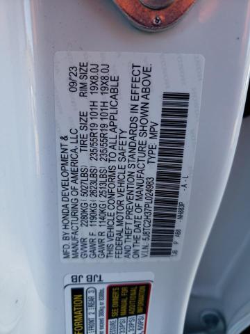 5J8TC2H37PL024983 - 2023 ACURA RDX WHITE photo 13