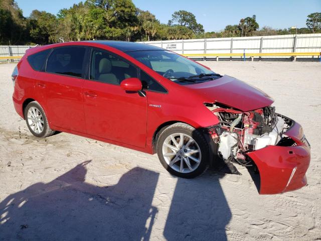 JTDZN3EU1C3037065 - 2012 TOYOTA PRIUS V RED photo 4