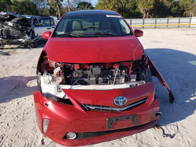 JTDZN3EU1C3037065 - 2012 TOYOTA PRIUS V RED photo 5